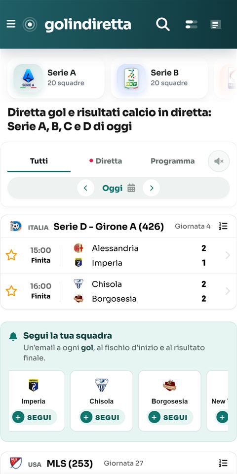 golindiretta.it da telefono